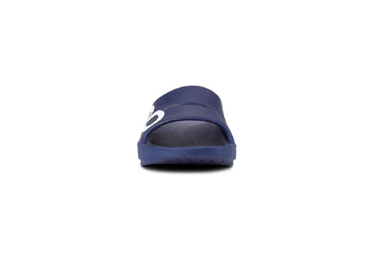 OOFOS OOahh Sport Slide, Navy/White (Men)