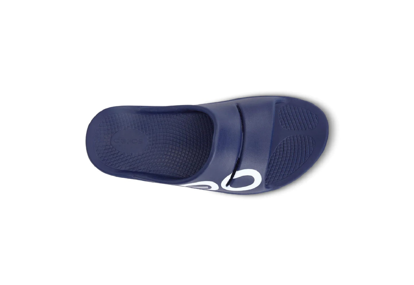 OOFOS OOahh Sport Slide, Navy/White (Men)