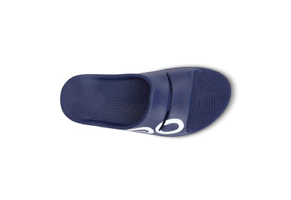 OOFOS OOahh Sport Slide, Navy/White (Women)