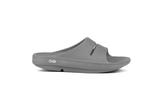 OOFOS OOahh Slide, Steel (Women)