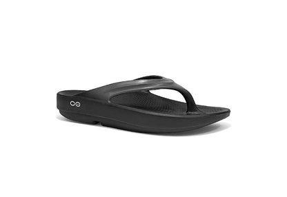 OOFOS Women's OOlala Sandal, Satin Graphite