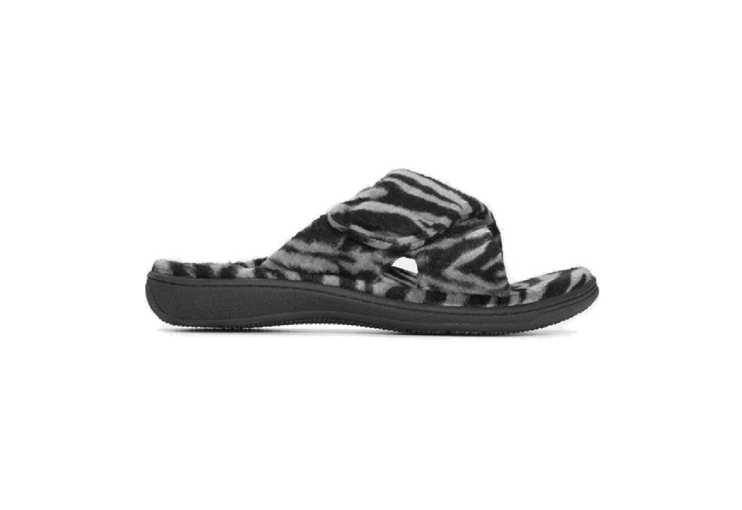 Vionic Women's Relax Slippers, Dark Grey Zebra