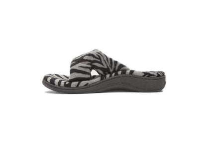 Vionic Women's Relax Slippers, Dark Grey Zebra