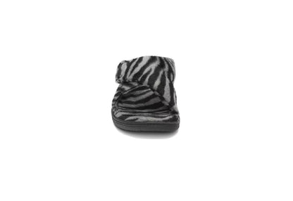 Vionic Women's Relax Slippers, Dark Grey Zebra