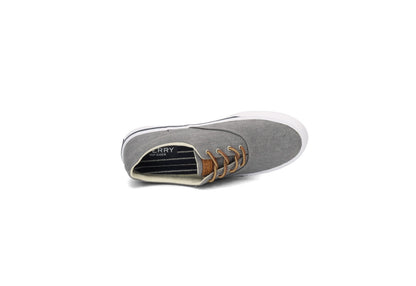 Sperry Men's Salt Washed Striper II CVO Sneaker, Grey