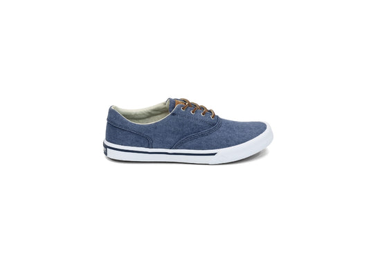 Sperry Men's Salt Washed Striper II CVO Sneaker, Navy