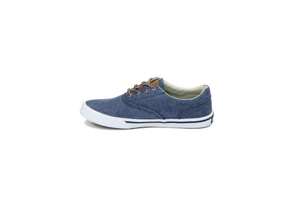 Sperry Men's Salt Washed Striper II CVO Sneaker, Navy