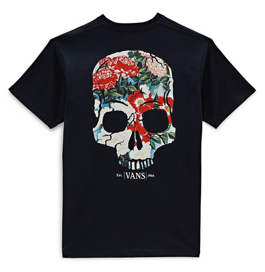 Vans Men's Classic Short Sleeve Tee, (Strange Blossoms) Navy