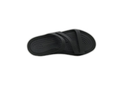 Crocs Women's Swiftwater Sandals, Black/Black