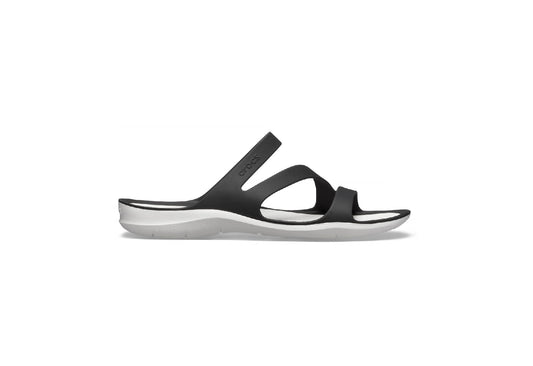 Crocs Women's Swiftwater Sandals, Black/White