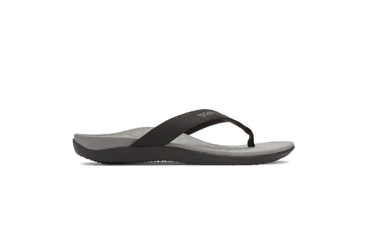 Vionic Wave Toe Post Sandals, Black (Men)