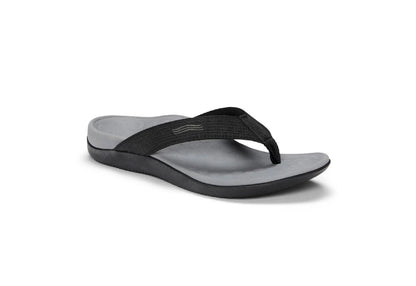 Vionic Wave Toe Post Sandals, Black (Women)