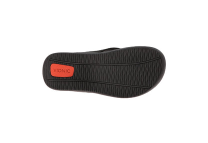 Vionic Wave Toe Post Sandals, Black (Women)