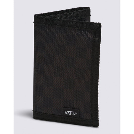 Vans Men's Slipped Trifold Wallet, Black/Charcoal