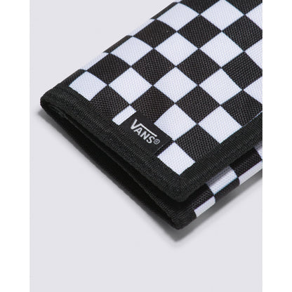 Vans Men's Slipped Trifold Wallet, Black/White Checkerboard