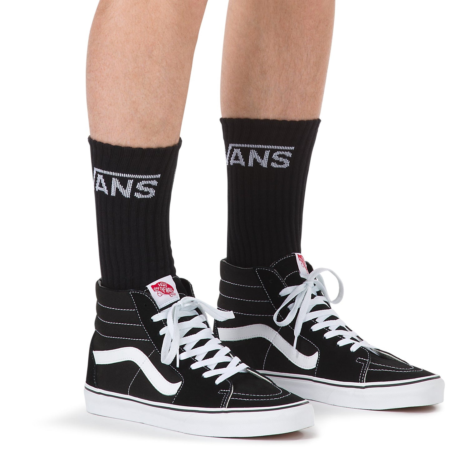 Vans Men's Classic Crew Socks (3 Pairs), Black