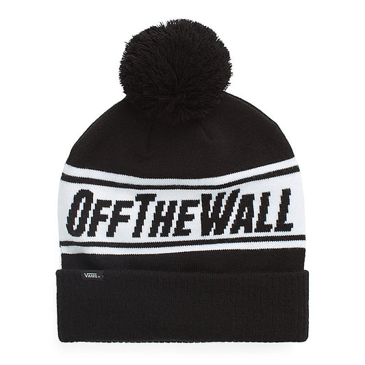 Vans Unisex Beanie, (Pom - OTW) Black/White, One Size