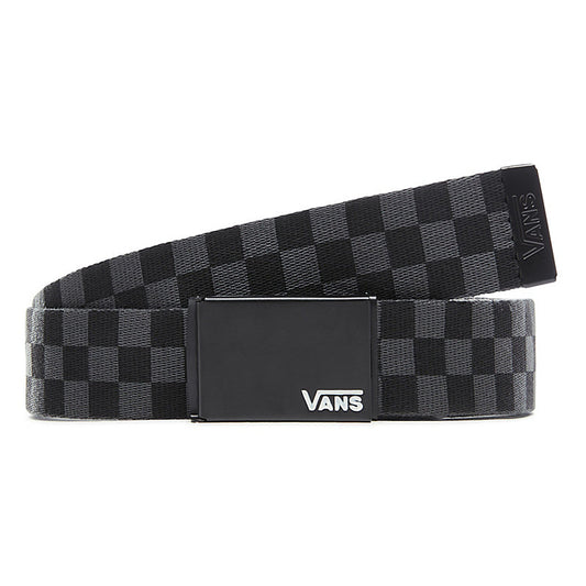 Vans Men's Deppster Web II Belt, (Checkerboard) Black/Charcoal