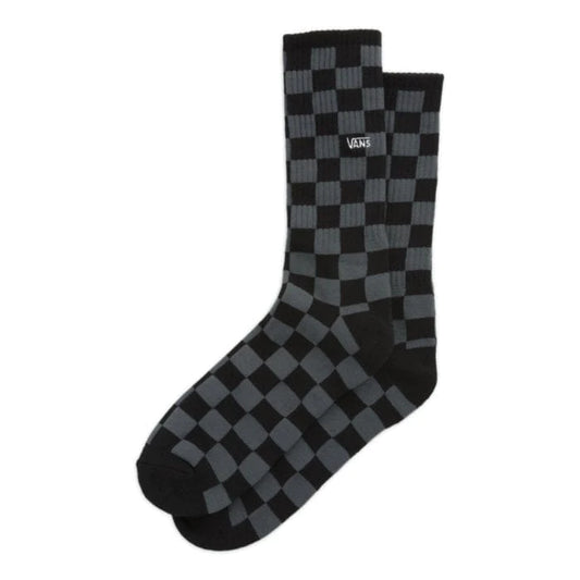 Vans Mens Classic Crew Socks, Black Checkerboard