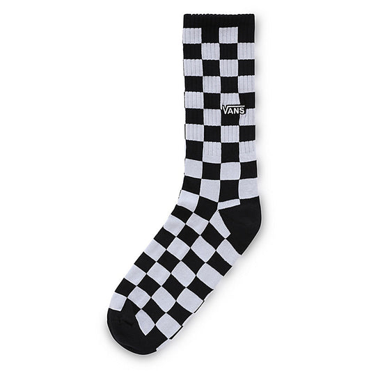 Vans Men's Crew Socks, Black/White Checkerboard