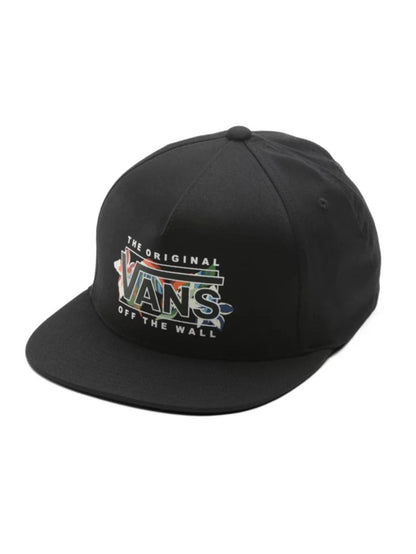 Vans Men's Snapback Hat, (Lucid Floral 110) Black, One Size