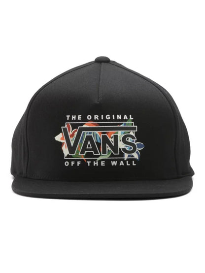 Vans Men's Snapback Hat, (Lucid Floral 110) Black, One Size