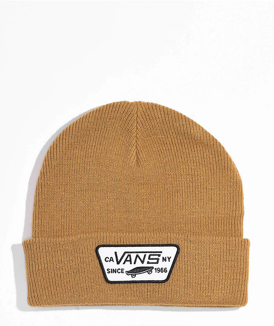 Vans Unisex Beanie, (Milford) Bone Brown, One Size