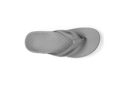 Vionic Women's Tide II Toe Post Sandals, Pewter Metallic