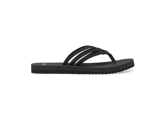 Sanuk Women's Yoga Sandy Flip Flops, Black