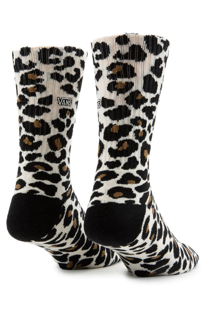 Vans Men's Crew Socks, Leopard Print