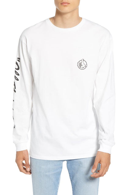 Vans Men's Long Sleeve T-Shirt, (BMX OTW) White