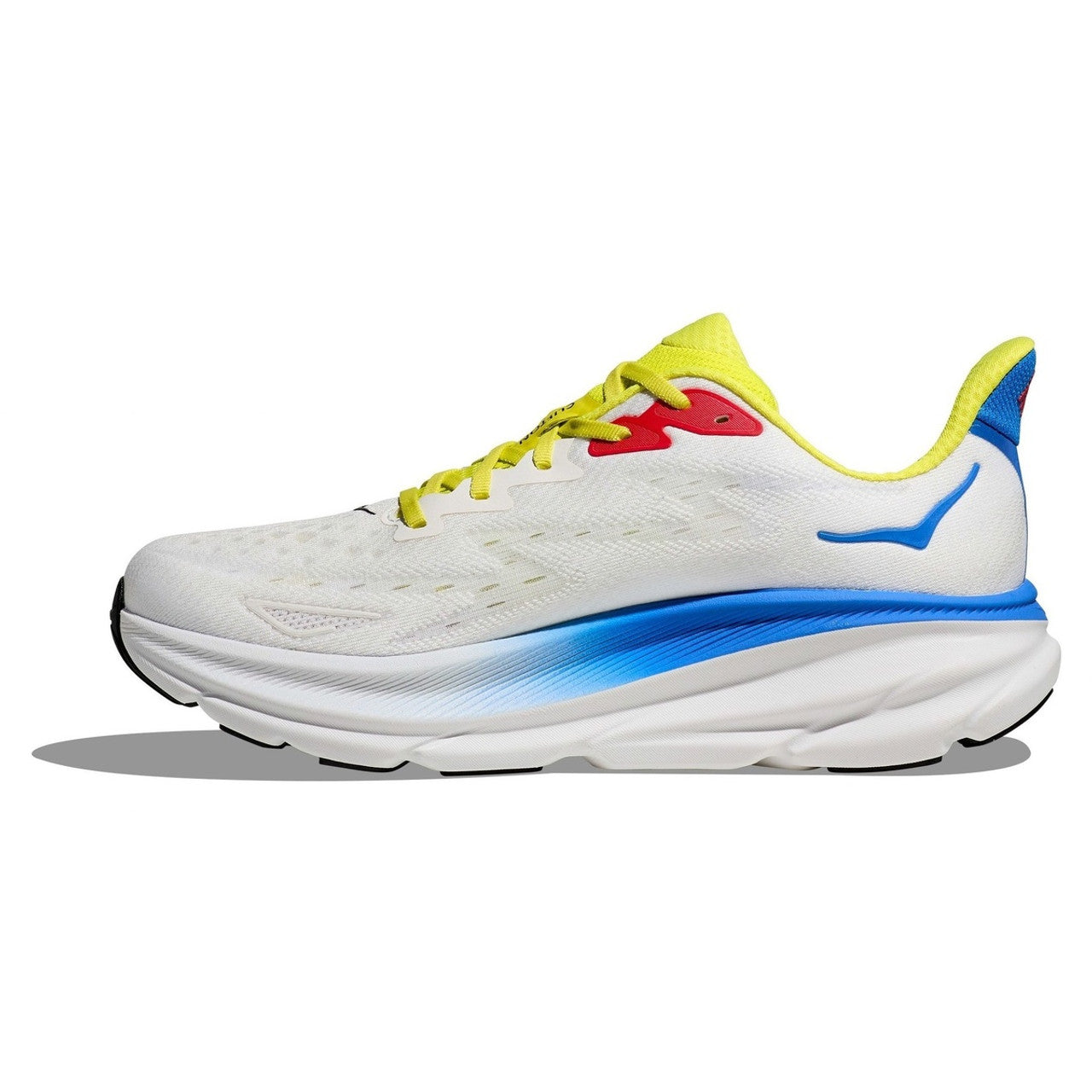 Hoka Men's Clifton 9 Blanc De Blanc / Virtual Blue Medium Width