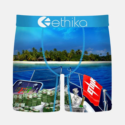Ethika Men's The Island Mid Fit Boxer Brief