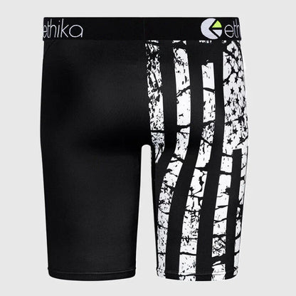 Ethika Men's Bomber Black Flag Staple Fit Boxer Brief