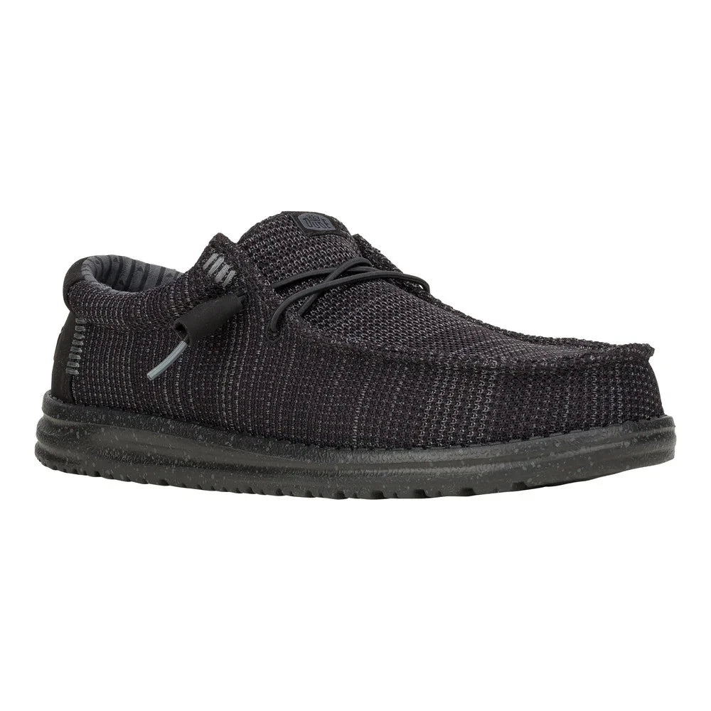 Hey Dude Men's Wally Stretch Sox Black/Black
