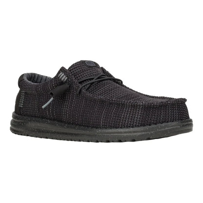 Hey Dude Men's Wally Stretch Sox Black/Black