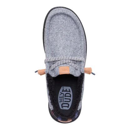Hey Dude Men's Wally Cozy Plaid Smoke Grey/Multi