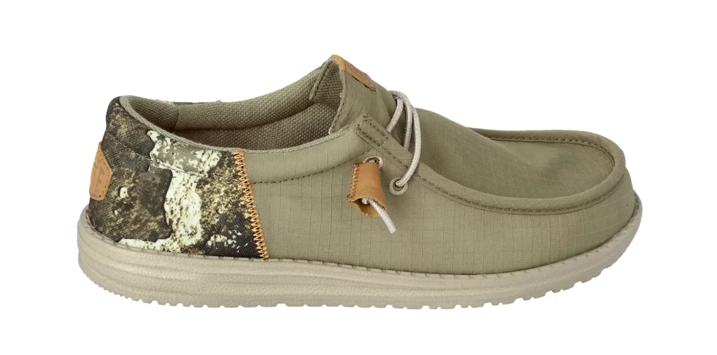 Hey Dude Men's Wally Funk True Timber Strata Dark Olive/Camo