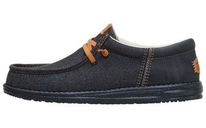 Hey Dude Men's Wally Funk Denim Black