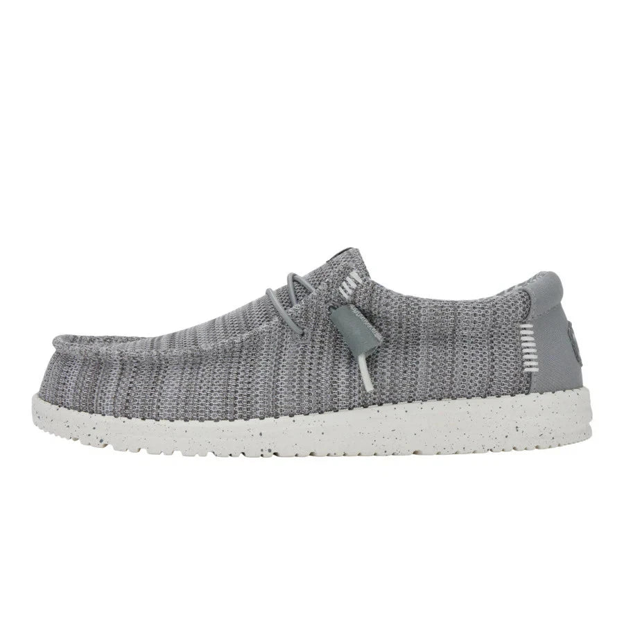 Hey Dude Men's Wally Stretch Sox Grey