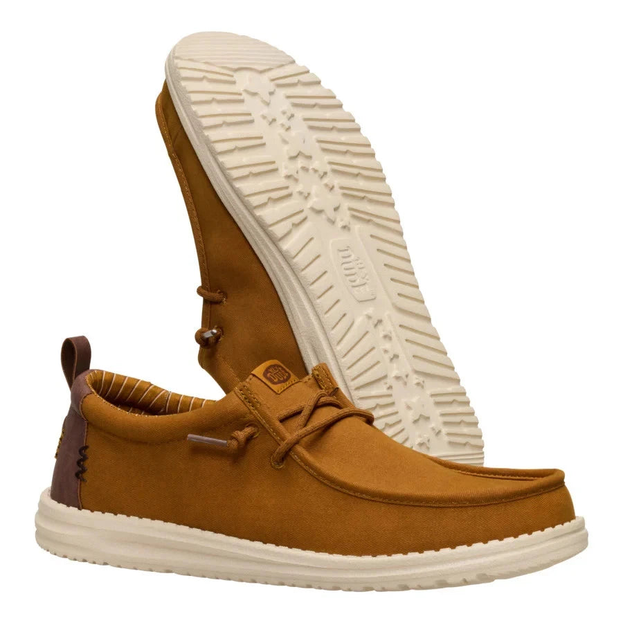 Hey Dude Men's Wally Vintage Classic Spice Brown/Downtown Brown