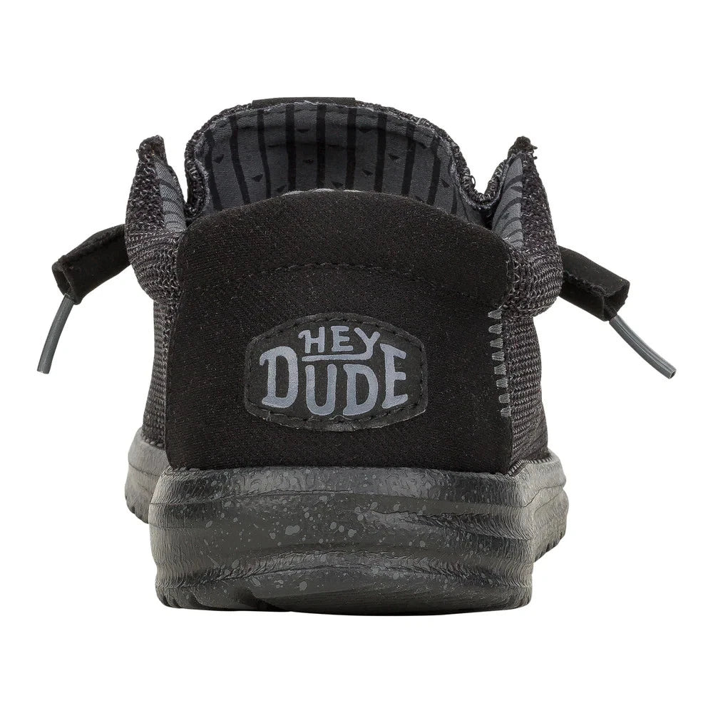 Hey Dude Men's Wally Stretch Sox Black/Black