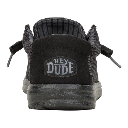 Hey Dude Men's Wally Stretch Sox Black/Black