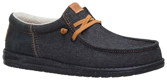 Hey Dude Men's Wally Funk Denim Black