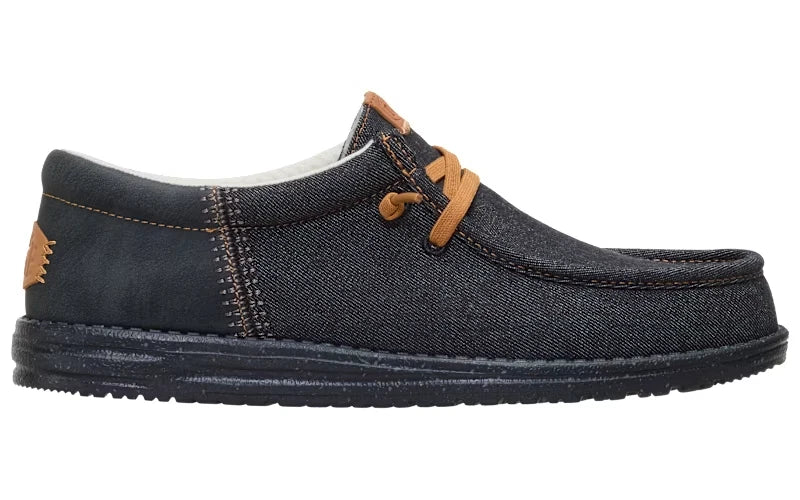 Hey Dude Men's Wally Funk Denim Black