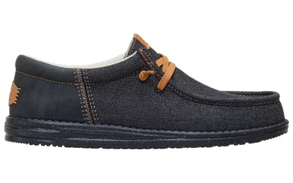 Hey Dude Men's Wally Funk Denim Black