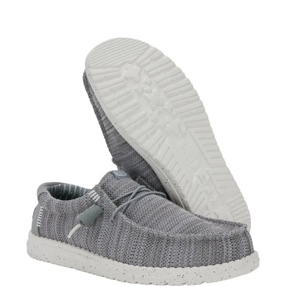 Hey Dude Men's Wally Stretch Sox Grey