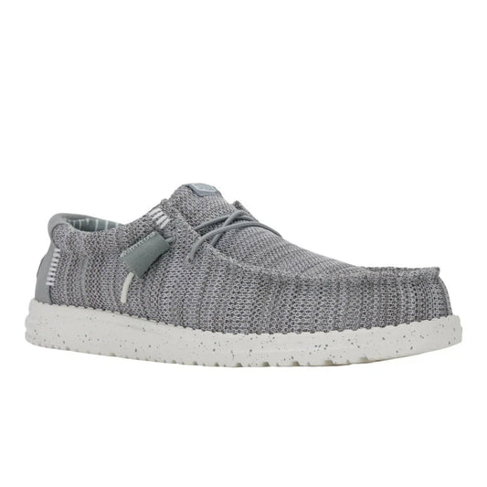 Hey Dude Men's Wally Stretch Sox Grey