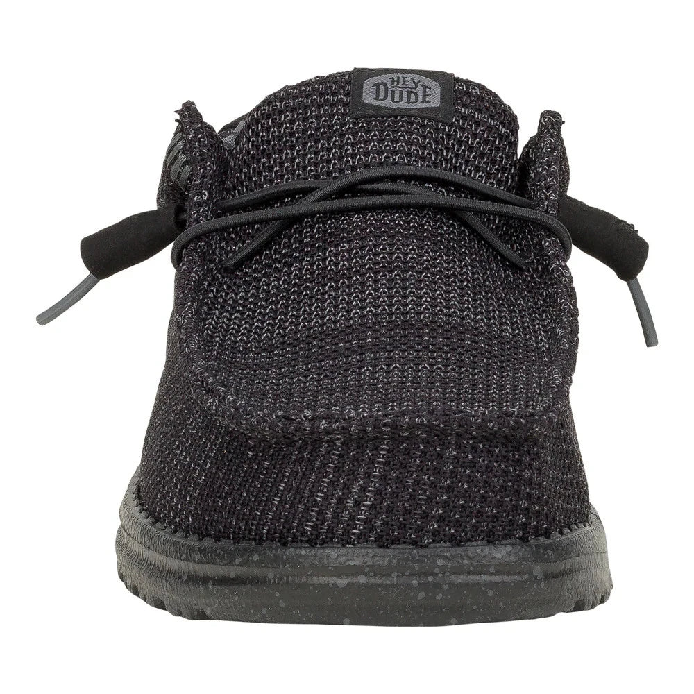 Hey Dude Men's Wally Stretch Sox Black/Black