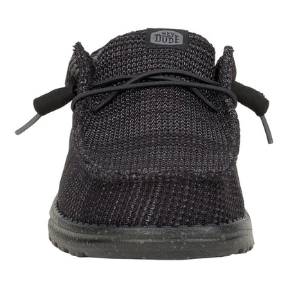 Hey Dude Men's Wally Stretch Sox Black/Black